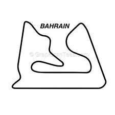 Bahrajn Track Naklejka Motor Racing F1 Circuit GP Naklejka graficzna