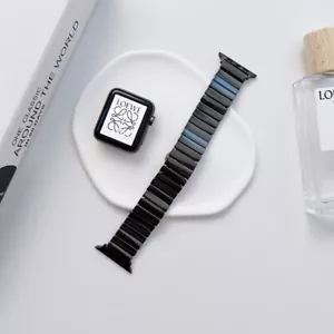 For Apple Watch Series 8/7/SE/6/Ultra 38/40/41/42/44/45/49mm Ceramic Band Strap - Zdjęcie 1 z 17