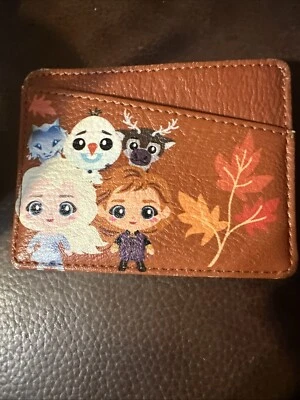 Tarjetero Disney Frozen 2 Chibi Elsa Anna Olaf Sven Water Nokk NUEVO sin etiquetas Foto 1 de 3