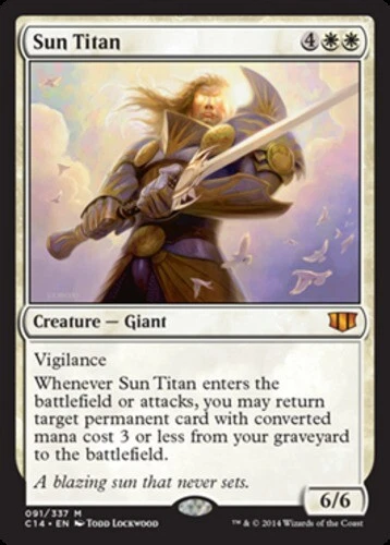 Commander 2014 Sun Titan x1 Moderate Play, English Magic Mtg M:tG - Image 1 of 1