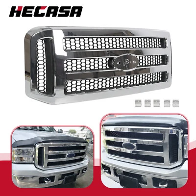 Chrome Grille For Ford 2005 2006 2007 Super Duty F-250 F-350 Conversion Grill - Изображение 1 из 4