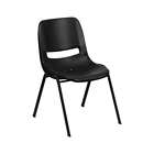 Flash Furniture  Stacking Chairs - RUT-16-PDR-BLACK-GG