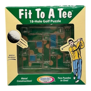 2001 Binary Arts Fit To A Tee 18-Hole Golf Course Metal Puzzle NEW & SEALED - Picture 1 of 2