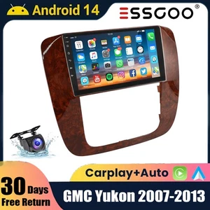 Para GMC Yukon 2007-2013 9" Coche Estéreo Android 14 Carplay 2+32G WiFi GPS BT FM+AHD - Imagen 1 de 13