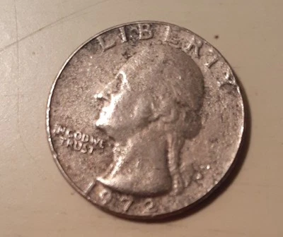 1972 Quarter, 4.76 grams. Strange One of a Kind Error. Read Description. - Image 1 of 4