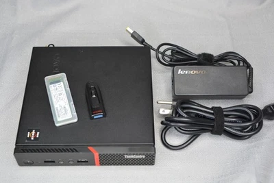 Lenovo ThinkCentre M715q AMD Ryzen 5 2400GE 8GB RAM 256GB SSD Win10 Pro - Image 1 of 4