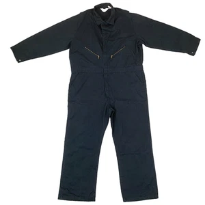 Walls Black USA Unlined Coverall Overalls Boiler Suit Size 50 Regular - Picture 1 of 24