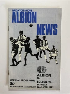 Brighton & Hove Albion v Bolton Wanderers; 22nd April 1972 - Imagen 1 de 3