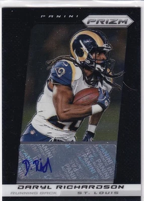 2013 Panini Prizm Daryl Richardson Black Auto #121 St. Louis Rams NFL - Image 1 of 2