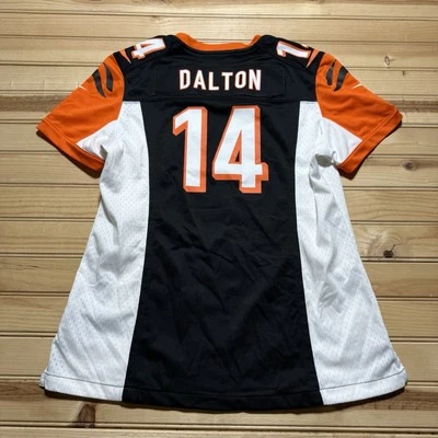 Camiseta Andy Dalton #14 Cincinnati Bengals NFL Nike On Field negra para mujer grande Foto 1 de 4