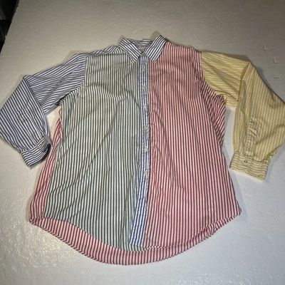 "Brooks Brothers Multi Stripe Fun Sport Shirt" Sz 16.5-R Made In USA - Image 1 of 4