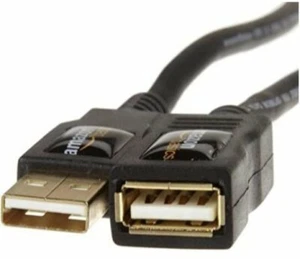 AmazonBasics USB 2.0 Extension Cable - A-Male to A-Female - 6.5 Feet (2 Meters) - Picture 1 of 4
