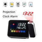 LCD Digital LED Projector Projection Weather Station Calendar Snooze Alarm Clock
