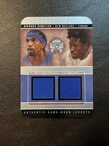 2004-05 SkyBox Fresh Ink Richard Hamilton Ben Wallace Dual Jersey /199 Pistons - Picture 1 of 2