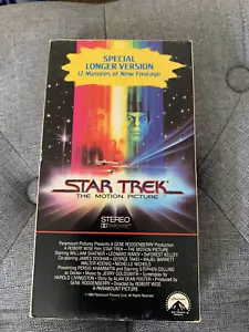 Star Trek The Motion Picture VHS Tapes Movie 1979 First in the Series - Foto 1 di 1