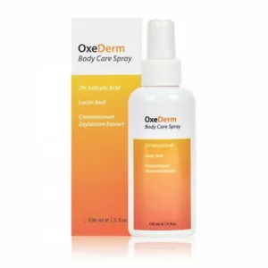 Body Acne Spray Back Acne Treatment 150ml 2% Salicylic Acid Clear Spots OxeDerm - Picture 1 of 3