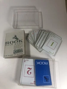 ROOK Vintage 1964 Card Game Parker Brothers Red w Plastic Box Instructions - Picture 1 of 4
