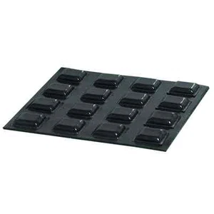 20 Small Black Square Locator Bumps, Bump Dots - Picture 1 of 1