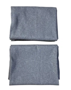 2 Ikea Hannalena Curtain Panels Grey 57" X 98.5" Polyester Drapery Window Coveri - Picture 1 of 7