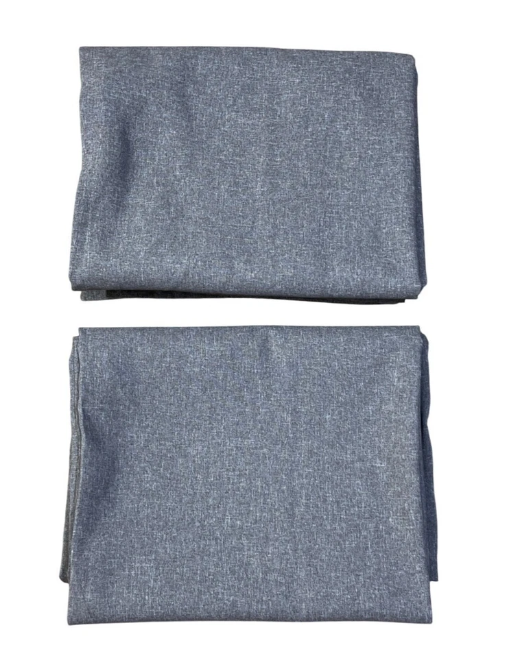 2 Ikea Hannalena Curtain Panels Grey 57" X 98.5" Polyester Drapery Window Coveri - Image 1 of 4