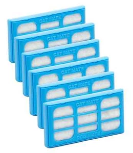 6x CAT MATE WATER FOUNTAIN REPLACEMENT CAT DOG FILTER CARTRIDGES GENUINE FILTERS - Picture 1 of 6