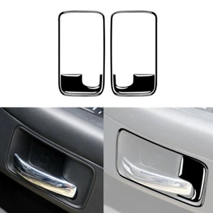 For Dodge Challenger 2008-2014 ABS Piano Black Interior Door Handle  Cover Trim - Picture 1 of 11