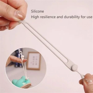 50Pcs Multipurpose Silicone Cable Ties Cable Straps Charging Cable Organizers - Afbeelding 1 van 8
