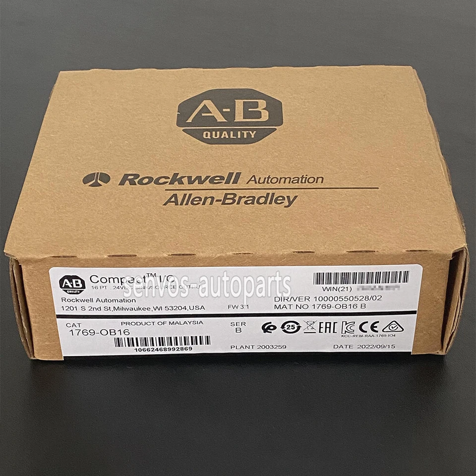 ALLEN-BRADLEY AB 1769-OB16 Compact I/O 16 Pt 24VDC Ser B SOURCING OUTPUT Module 1769OB16 NEW