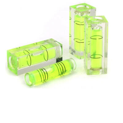 Square/Cylindrical Green Mini Small Spirit Levelling Bubble Levels Vials - Image 1 of 4