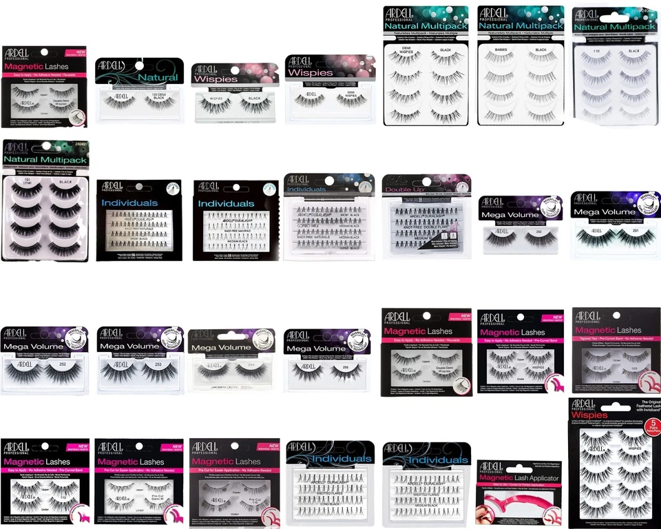 Ardell Fake Eye Lashes - Individual - Strip - Magnetic - Wispies - Choose Yours - Bild 1 von 1