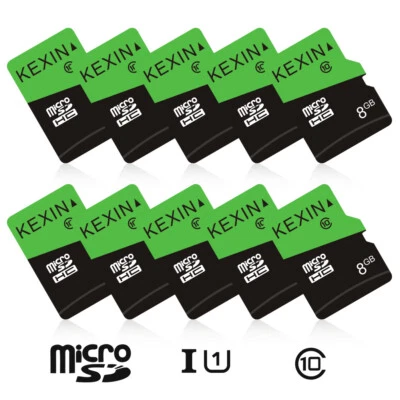 Kexin 8GB Micro SD Card Ultra SDHC U1 Class 10 Memory Lot 5/10/100pcs Wholesale  - Image 1 of 4