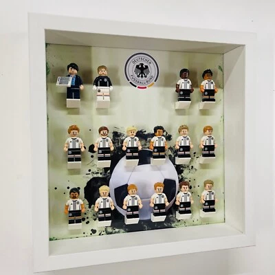 Marco de Exhibición para Lego ® Fútbol Alemán DFB Minifiguras 71014 Figuras 27cm Estuche