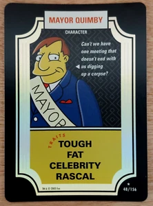 MAYOR QUIMBY 2003 The SIMPSONS TCG CCG RARE HoloFoil CARD #48 NearMINT-MINT - Picture 1 of 5