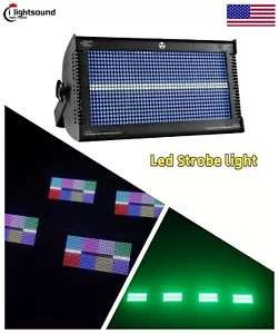 US stock RGB 3in1 DMX Strobe Panel LED Wall Wash Light for Stage Wedding Disco - Picture 1 of 15