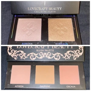 BNIB Lovecraft Beauty HIGHLIGHTER PALETTE + Lovecraft Beauty BLUSH PALETTE!!!! - Picture 1 of 12