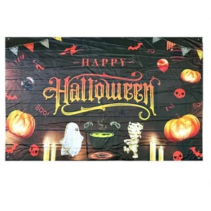 83x60in Halloween Backdrop Horror Moon Night Halloween Backdrops for Parties ... - Picture 1 of 4