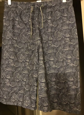 Pantalones Cortos de Natación Cherokee - Gris Remolinos Ondas - Niños 16 - Nuevos sin Etiquetas - ¡Envío Gratis! Foto 1 de 4