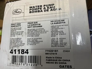 Gates 41184 New Water Pump (NEW) - Picture 1 of 1