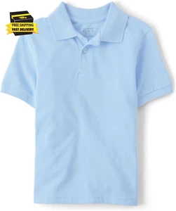Boys' Uniform Short Sleeve Pique Polo ⭐️⭐️⭐️⭐️⭐️ - Picture 1 of 2