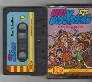Bibi Blocksberg Kassette Hörspiel Folge 16 Das Schulfest Blau-Schwarze MC rar - Picture 1 of 1
