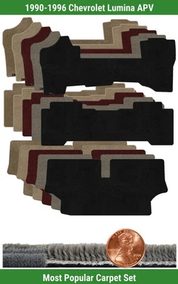 Juego de alfombrillas Ultimat personalizadas para Chevrolet Lumina APV 1990-1996 (3 piezas) #EK2 Foto 1 de 4