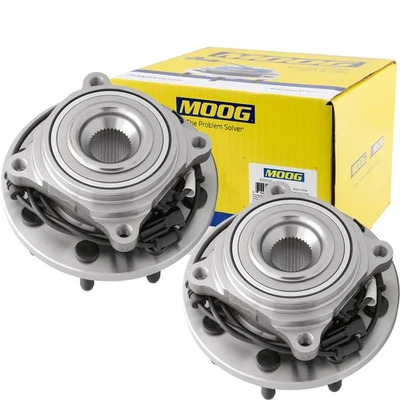 Conjunto de buje de cojinetes de rueda delantera MOOG de 2 piezas para Ram 3500 Ram 2500 2013-18 8 tacos Foto 1 de 4