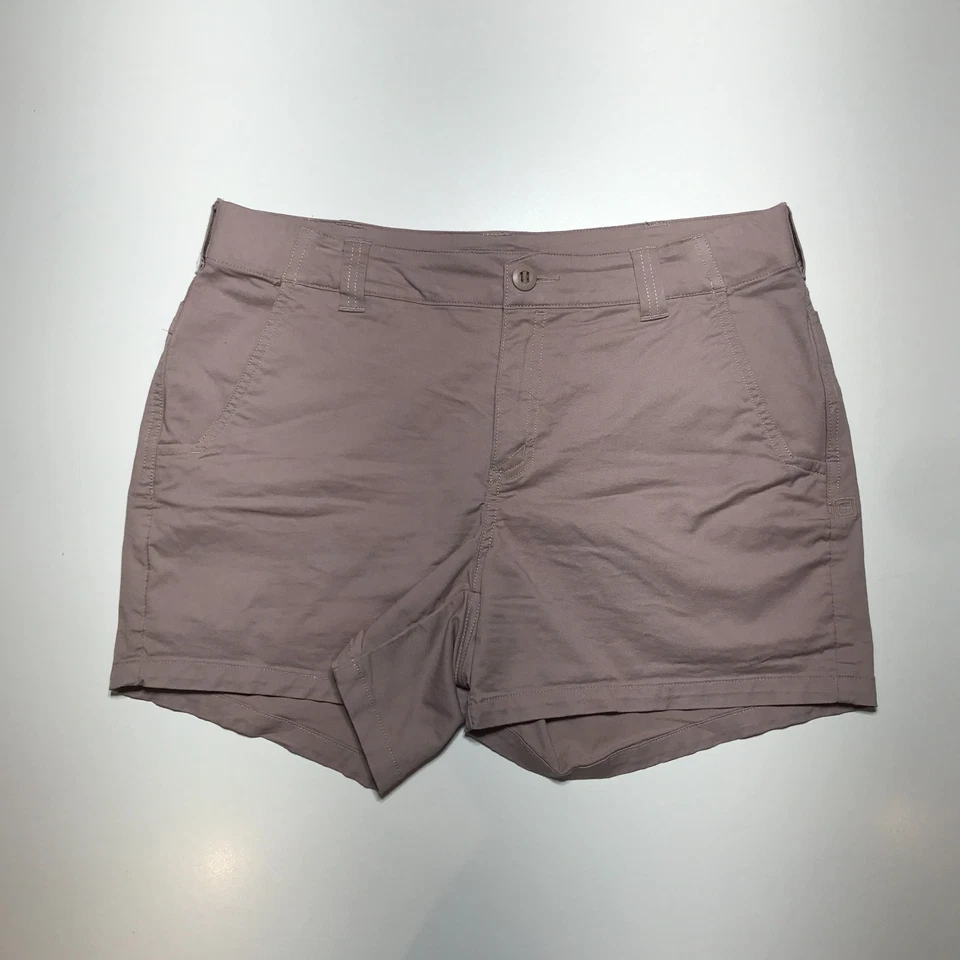 Shorts chino tático feminino 5.11 10 rosa malva cintura média 5 polegadas midi elástico - Imagem 1 de 4