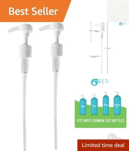 Salonqualität 2er Pack Pumpspender für 1 Liter Shampoo & Conditioner Flaschen - Bild 1 von 11