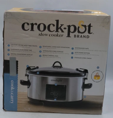 Crock-Pot 7-Qt. Cook & Carry Digital Countdown Slow Cooker with Bag - Image 1 of 3