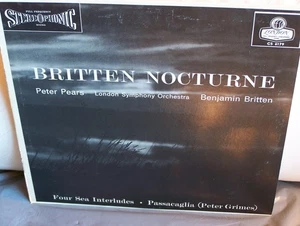 Britten Nocturne Sea Interludes Pears Britten Conducts Orig London US 68 Reissue - Picture 1 of 5
