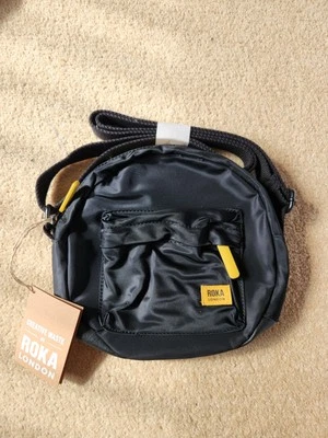 ROKA SMALL PADDINGTON CROSSBODY BODY BAG RECYCLED NYLON BLACK CORN  - Image 1 of 4