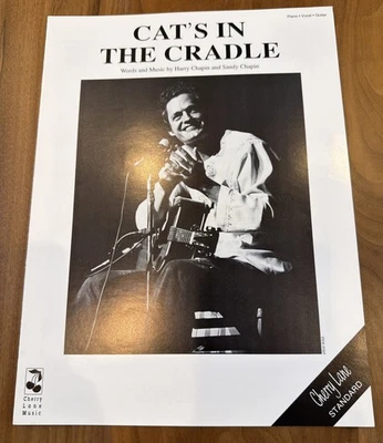 1974 Cat's in the Cradle de Harry Chapin Partituras Piano Guitarra Vocal De Colección Nueva Foto 1 de 4