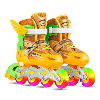 Adjustable Inline Skates With Light Up Wheels For Kids And Adults Indoor SIRS - Imagem 1 de 4