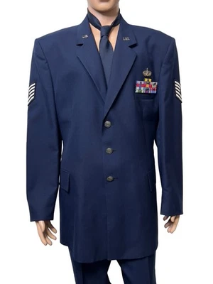 Vintage 1990s USAF Service Dress Uniform, Master Sergeant, McPeak Jacket, Vietna - Image 1 of 4